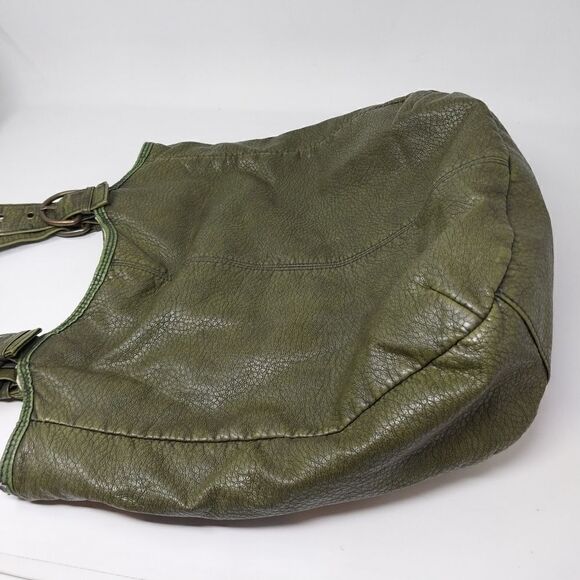 Green Faux Leather Shoulder Bag - Picture 6 of 12